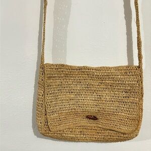 Handwoven Straw Crossbody Bag